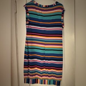 Trina Turk Blue Sleeveless Sheath Midi Dress